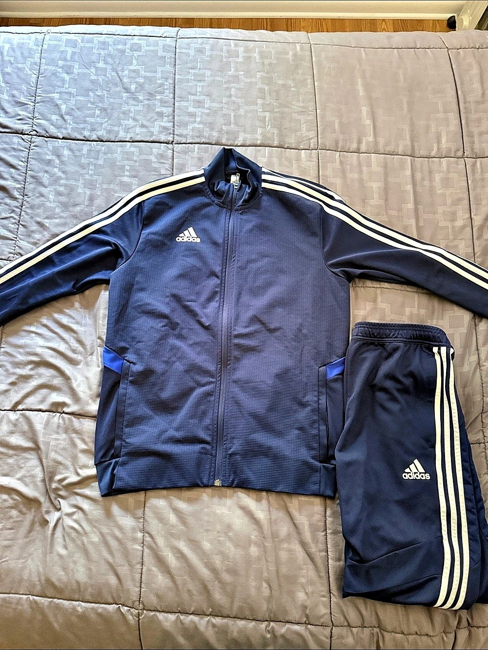 Adidas Blue Track Jacket & Pants Set